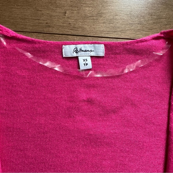 REITMANS 3/4-sleeves V-neckline bolero / short and light pink cardigan - Picture 8 of 9